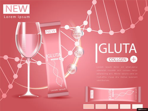 健康食品与医美海报的平面设计艺术